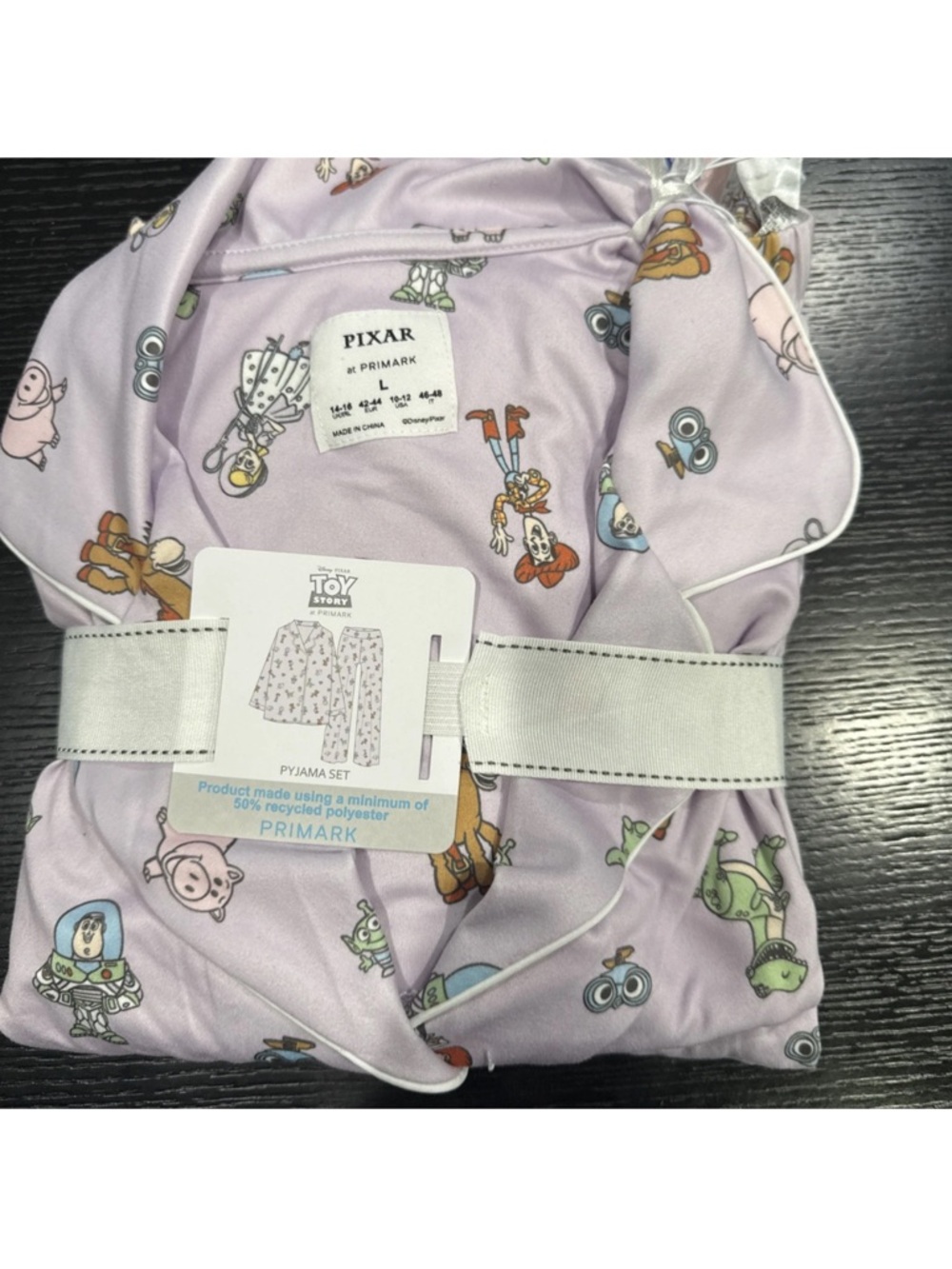 Disney Toy Story X Primark Long Sleeve Pyjama Set Size L New